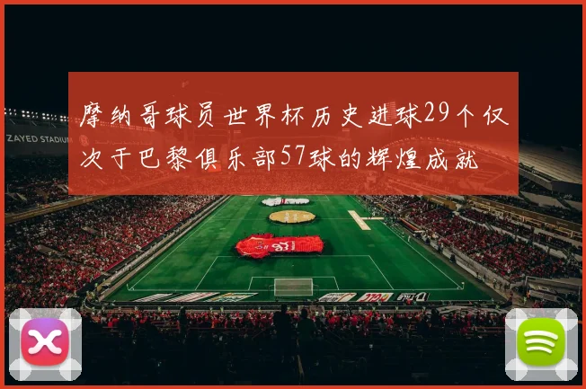 摩纳哥球员世界杯历史进球29个仅次于巴黎俱乐部57球的辉煌成就